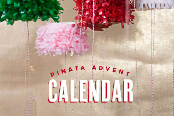DIY Piñata Advent Calendar Christmas Craft