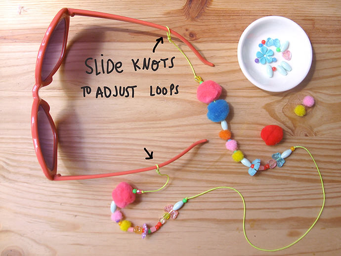 Colar de Cordas de óculos de DIY Lolita