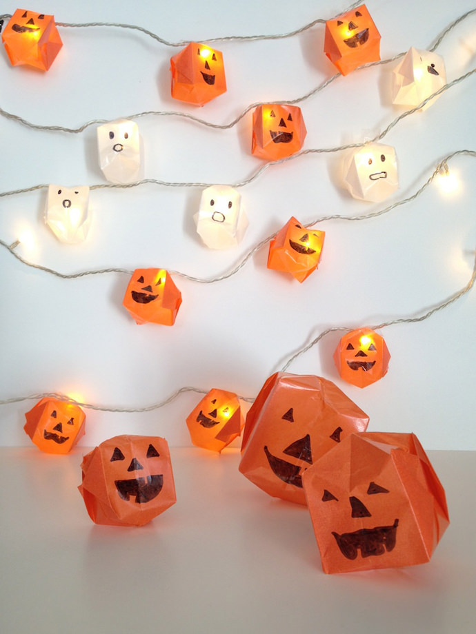 DIY Origami Halloween Lights | Handmade Charlotte