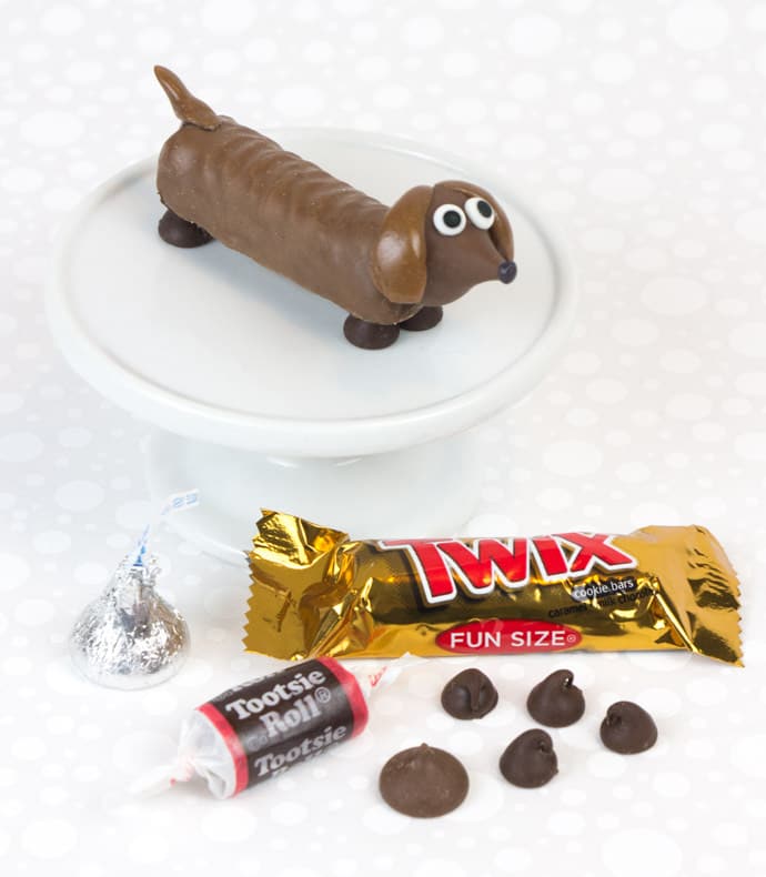 Easy Chocolate Party Pups Tutorial Made From Candy Bars